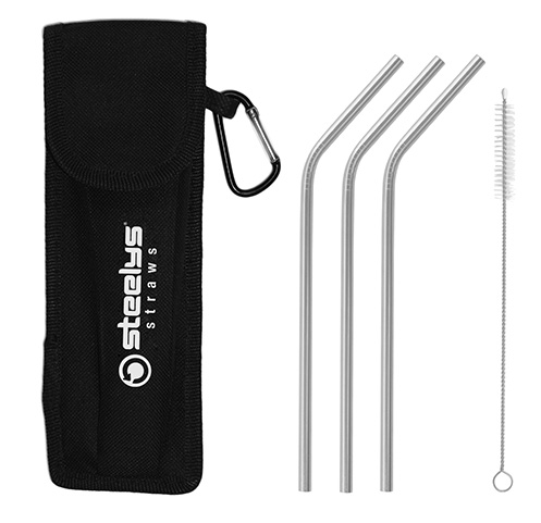 Download Reusable 4 Piece Straw Set In To Go Pouch Buy Wholesale Steelys Straws