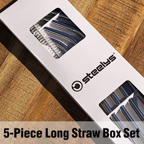 5 Piece Long Straw Box Set