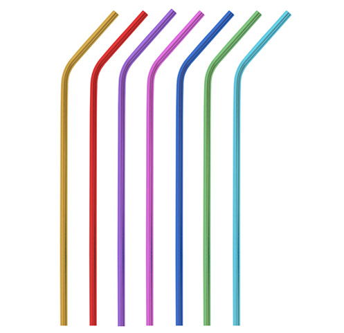 Reusable colored aluminum straws: Buy Bulk Wholesale
