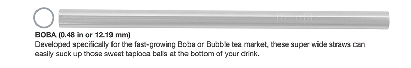 reusable boba straw size
