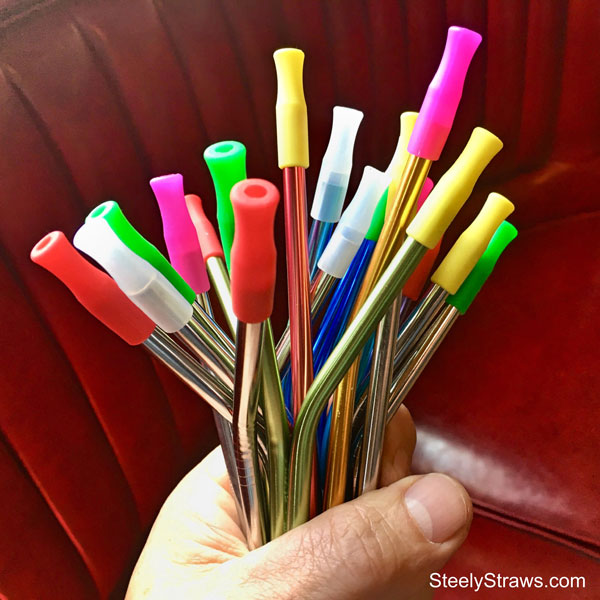 Reusable Silicone Tips for Stainless Steel Straws - Wholesale