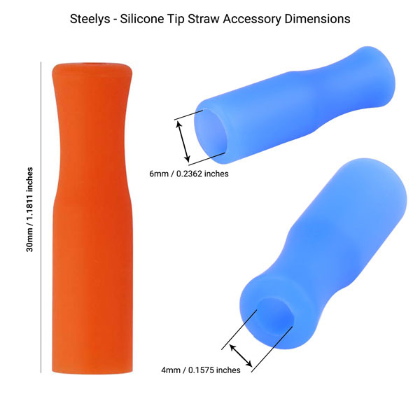 Silicone Straw Tip Reusable Straw Tips Food Grade Silicone Straw