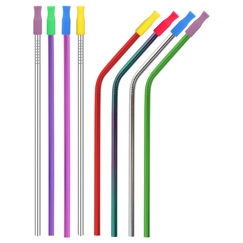 Silicone Straw Tips, Fits on Stainless Straws